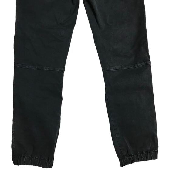 Nili Lotan Charcoal Black Lace up Waist Ankle Zip Jogger Pants Womens Size 0 - Picture 9 of 11